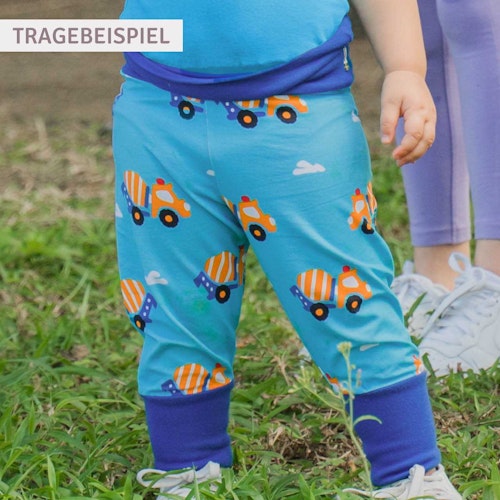 Mitwachsende Krabbelhose Bündchen Wolf