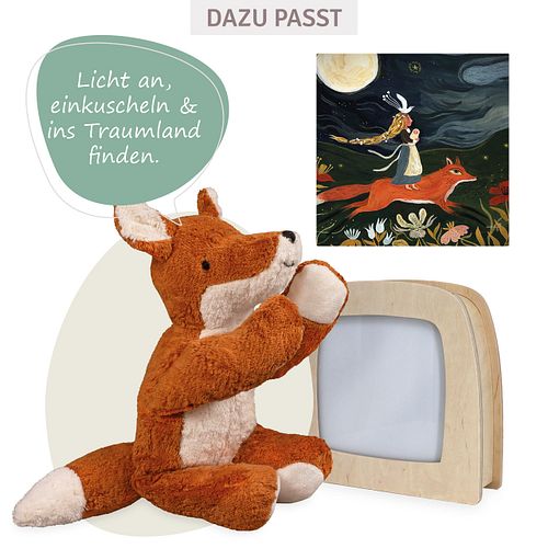 Kuscheltier Fuchs groß mit Dinkelspelz Wärmekissen