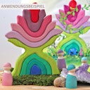 Vorschaubild Blümchen 9 Holzteile ab 12 Monaten