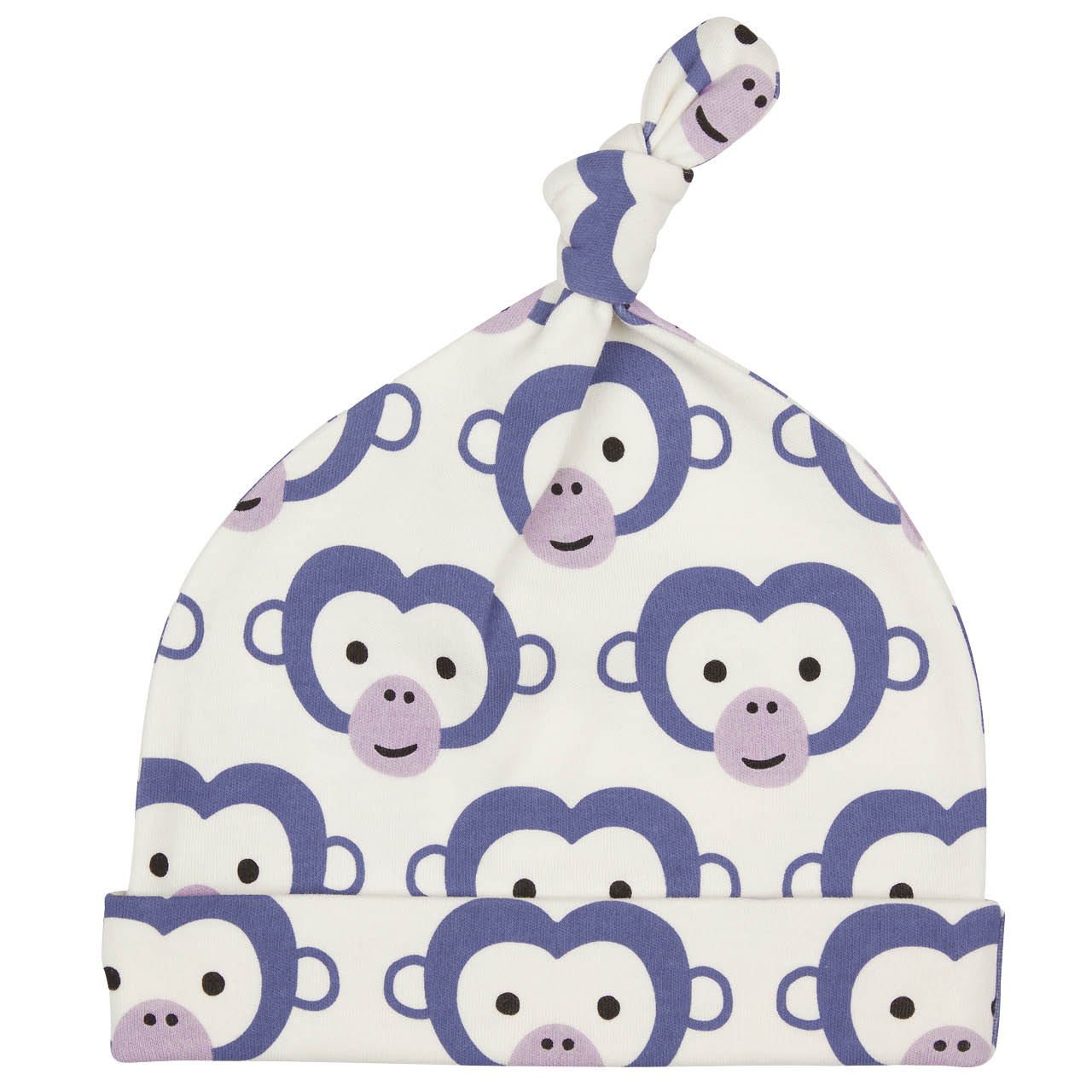 Babymütze Knoten Blumen Muster