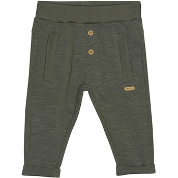 Leichte Sweat Babyhose olivgrün