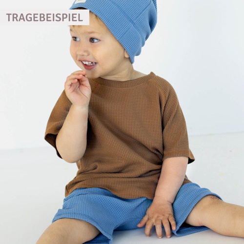 Shirt Waffelstruktur kurzarm