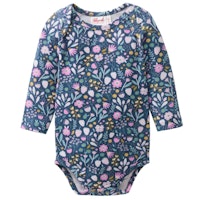 Edler Jersey Langarmbody Blümchen