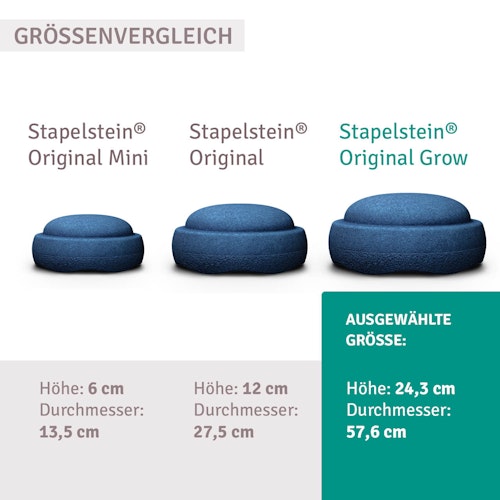 Stapelstein® Original Grow blau 57,6 cm