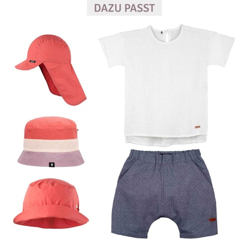 Leichte Popeline Sommermütze uni