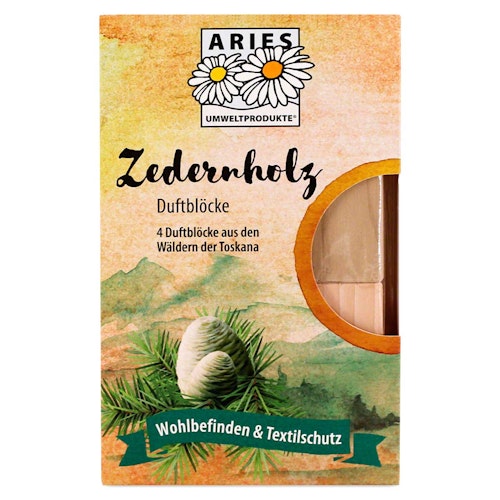 Zedernholz Duftblöcke 4er Set
