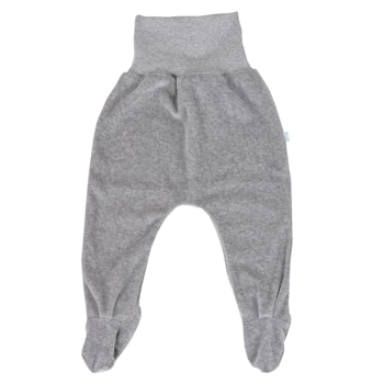 Strampelhose mit Fuß Nicki grau