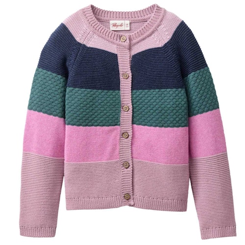 Hochwertige Strickjacke Blockdesign