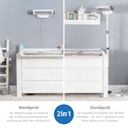 Vorschaubild 2in1 Wickeltisch - Heizstrahler - Stand- od. Wandmontage