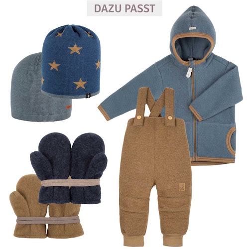 Wolle Seide Beanie Sterne