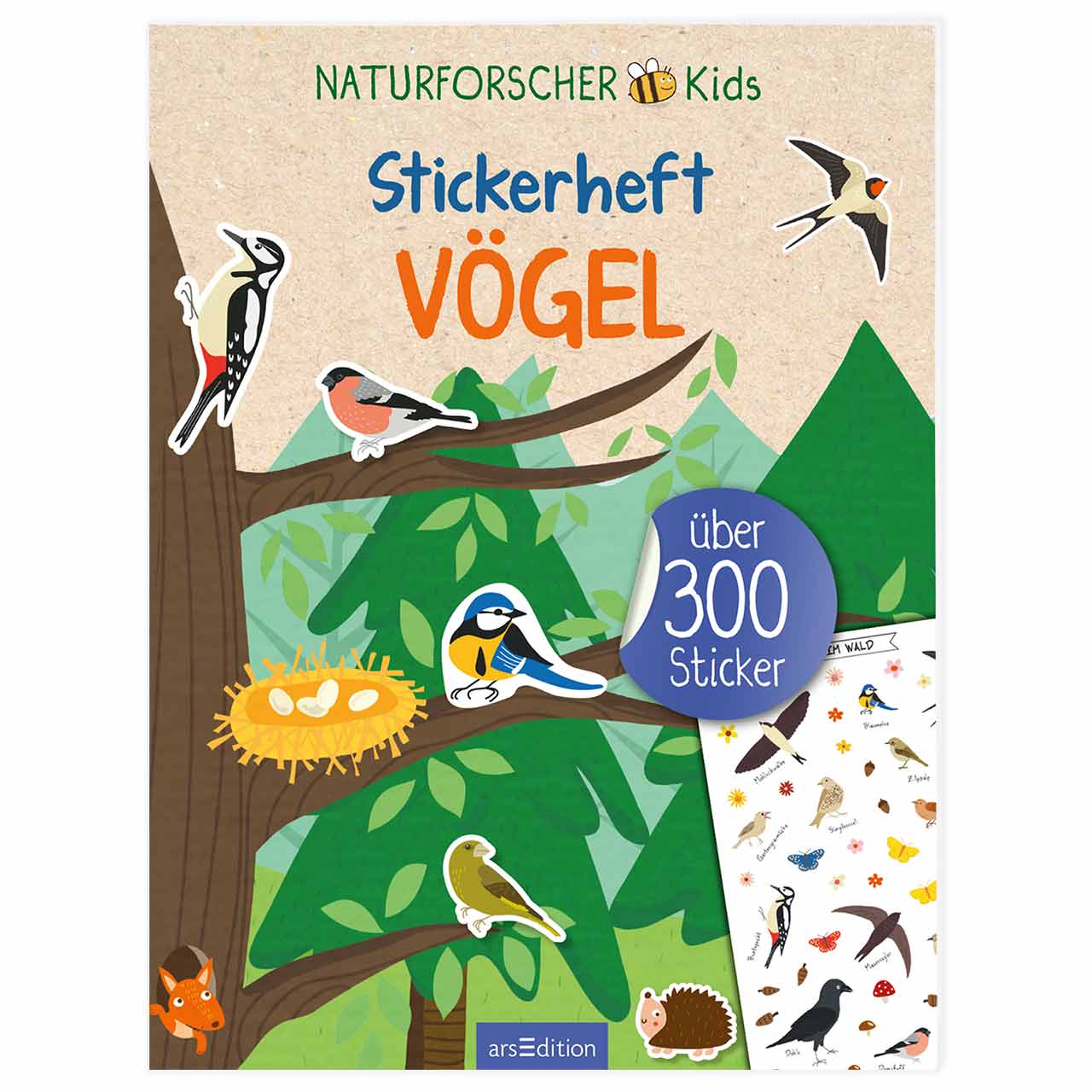 Stickerheft Vögel – Ab 4 Jahren