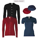 Vorschaubild Damen Wolle Seide kurzarm Shirt
