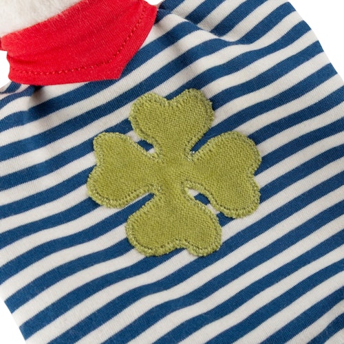 Bio Schmusetuch Hase mit Glückskleeblatt