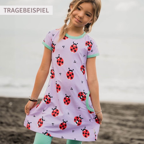 Kurzarm Kleid mit Alloverprint 