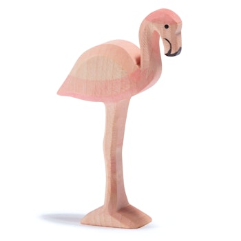 Flamingo Holzfigur 8,5 cm