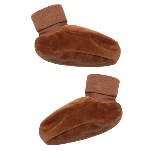 Velours Babyschuhe aus Bio Baumwolle