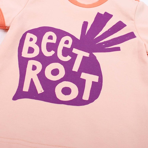 Shirt kurzarm Rote Beete Print
