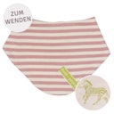 Vorschaubild Wende-Dreiecktuch Streifen rosa