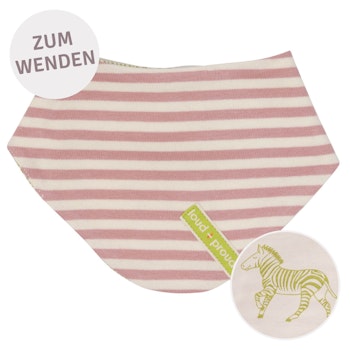 Wende-Dreiecktuch Streifen rosa