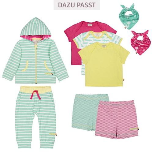 gestreifte leichte Shorts