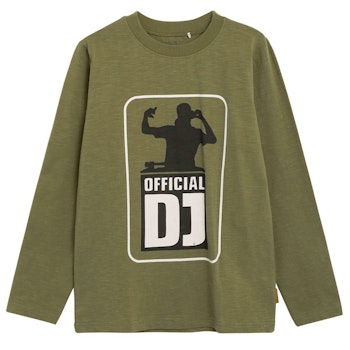 Leichtes Langarmshirt oliv-grün