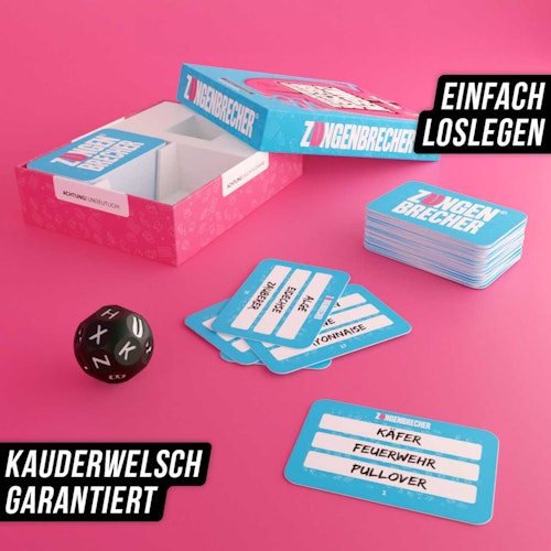 Zungenbrecher- Raus mit der Sprache Kartenspiel ab 9 Jahren