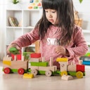 Vorschaubild Stapelzug Steckspielzeug aus Holz