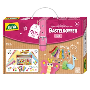 Bastelkoffer pink 400 Teile ab 5 Jahren