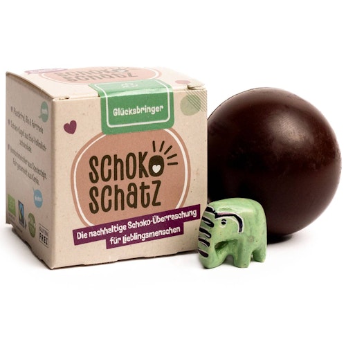 SchokoSchatz Zartbitter-Schokolade – Glücksbringer
