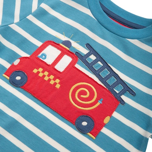 Langarmshirt Feuerwehr Streifen