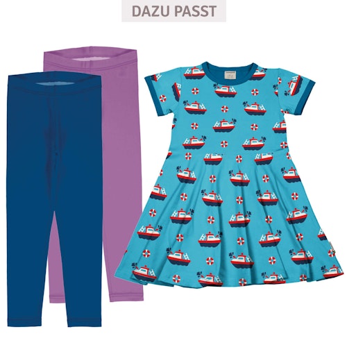 Flatterkleid kurzarm mit Alloverprint 