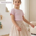 Vorschaubild Weiches Rippe T-Shirt rosa