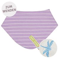 Wende-Dreiecktuch Streifen flieder