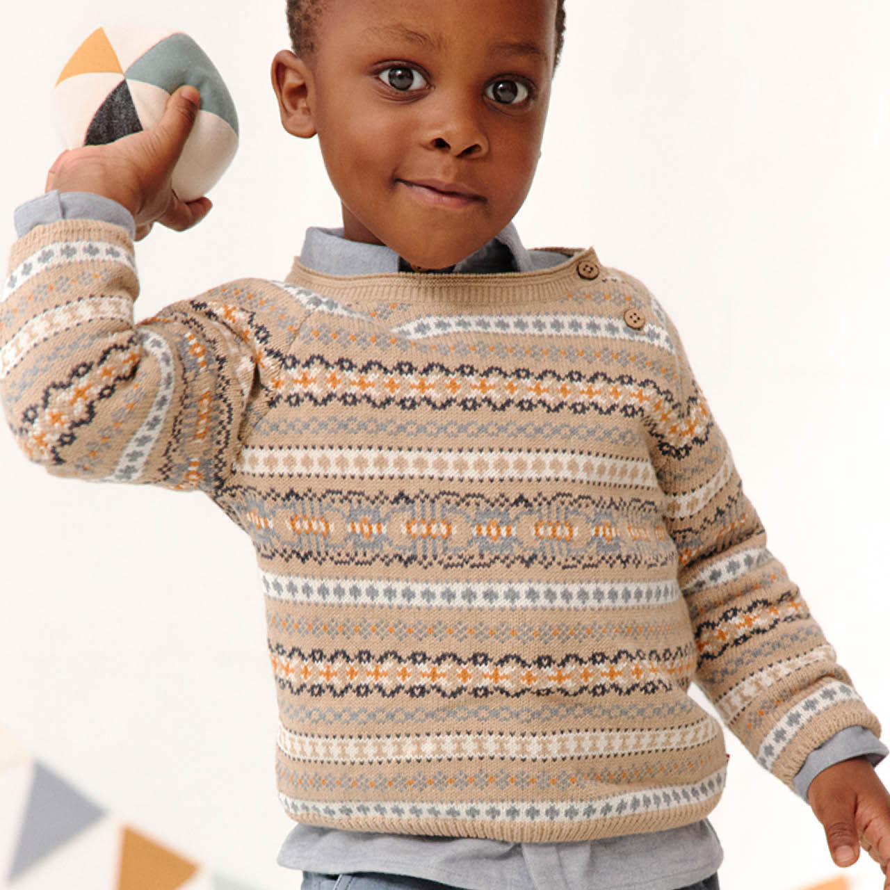 Strickpullover Norweger-Muster