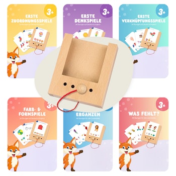 Lochkasten Starterset ab 3 Jahren mit 6 Kartensätzen