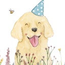 Vorschaubild Nachhaltige Geburtstagskarte niedlichem Hund