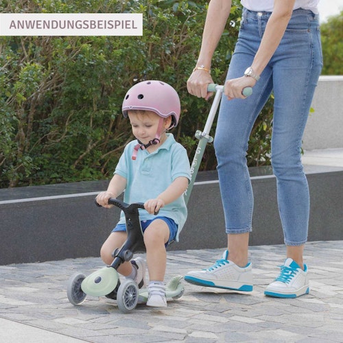 3in1 Kinderfahrzeug Globber Go-Up Active Lights Eco Pistazie ab 15 M