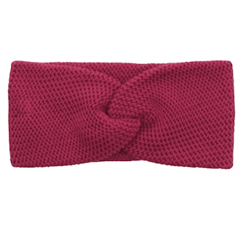 Hochwertiges Strickstirnband curry-gelb