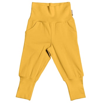 Robuste Freizeithose mit breiten Bündchen senfgelb
