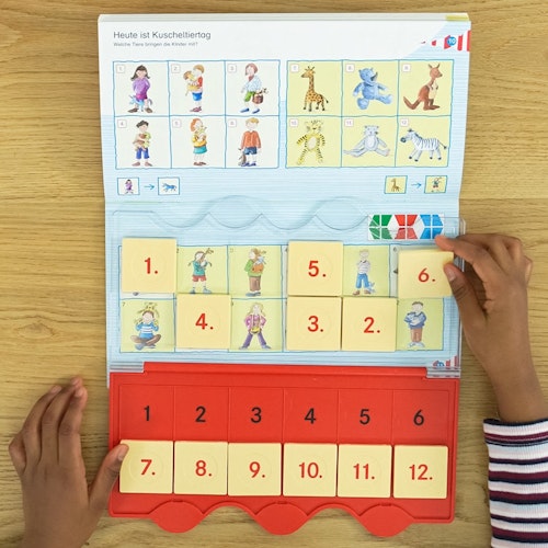 miniLÜK - Set Im Kindergarten, Kontrollgerät + 2 Hefte