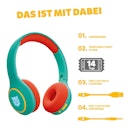 Vorschaubild Tigerbuddies Bluetooth-Kopfhörer – Türkis