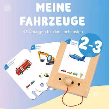 Meine Fahrzeuge Kartensatz ab 2 Jahre ohne Lochkasten