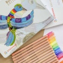 Vorschaubild Buntstifte + Wasserfarbkasten + Zeichenblock im Geschenkeset