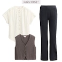 Vorschaubild Damen Strick-Weste braun