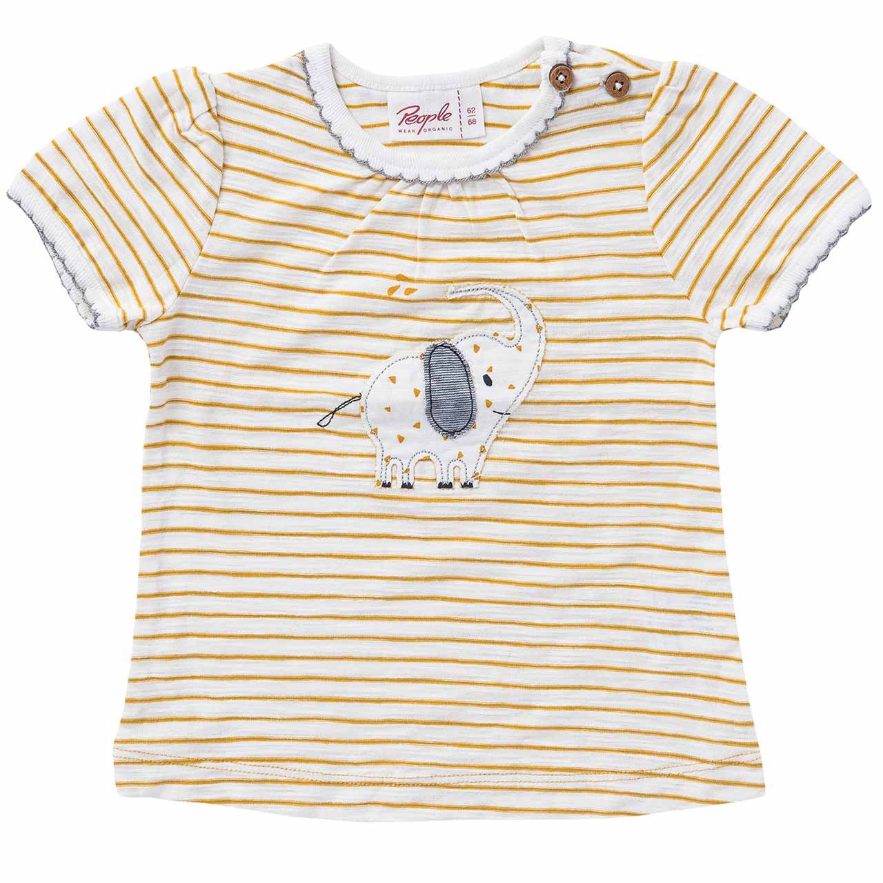 Mädchen T-Shirt Ringel Elefant