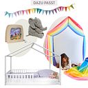 Vorschaubild Montessori Bett 140x200 - Bodenbett mit Rausfallschutz
