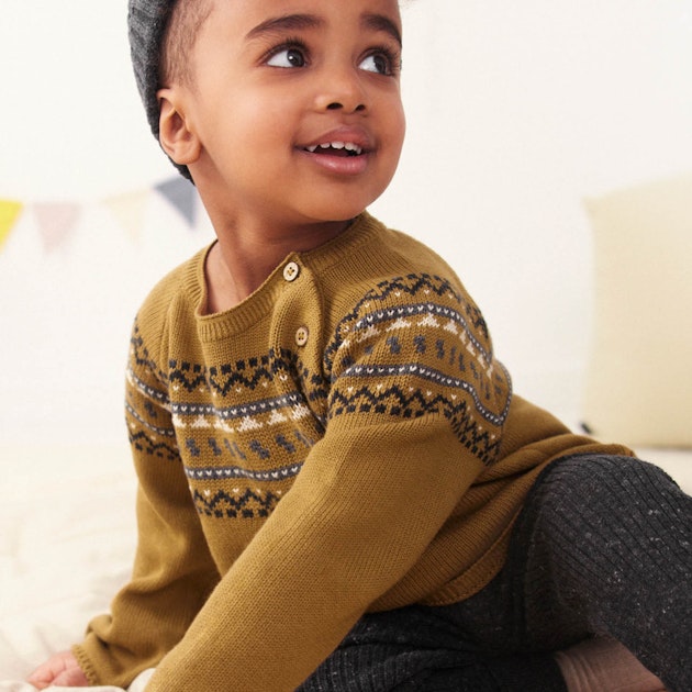 People Strick Pullover Norweger-Muster beige online kaufen