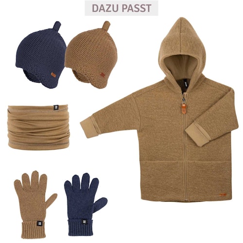 Zipfel Strickmütze Wolle Seide