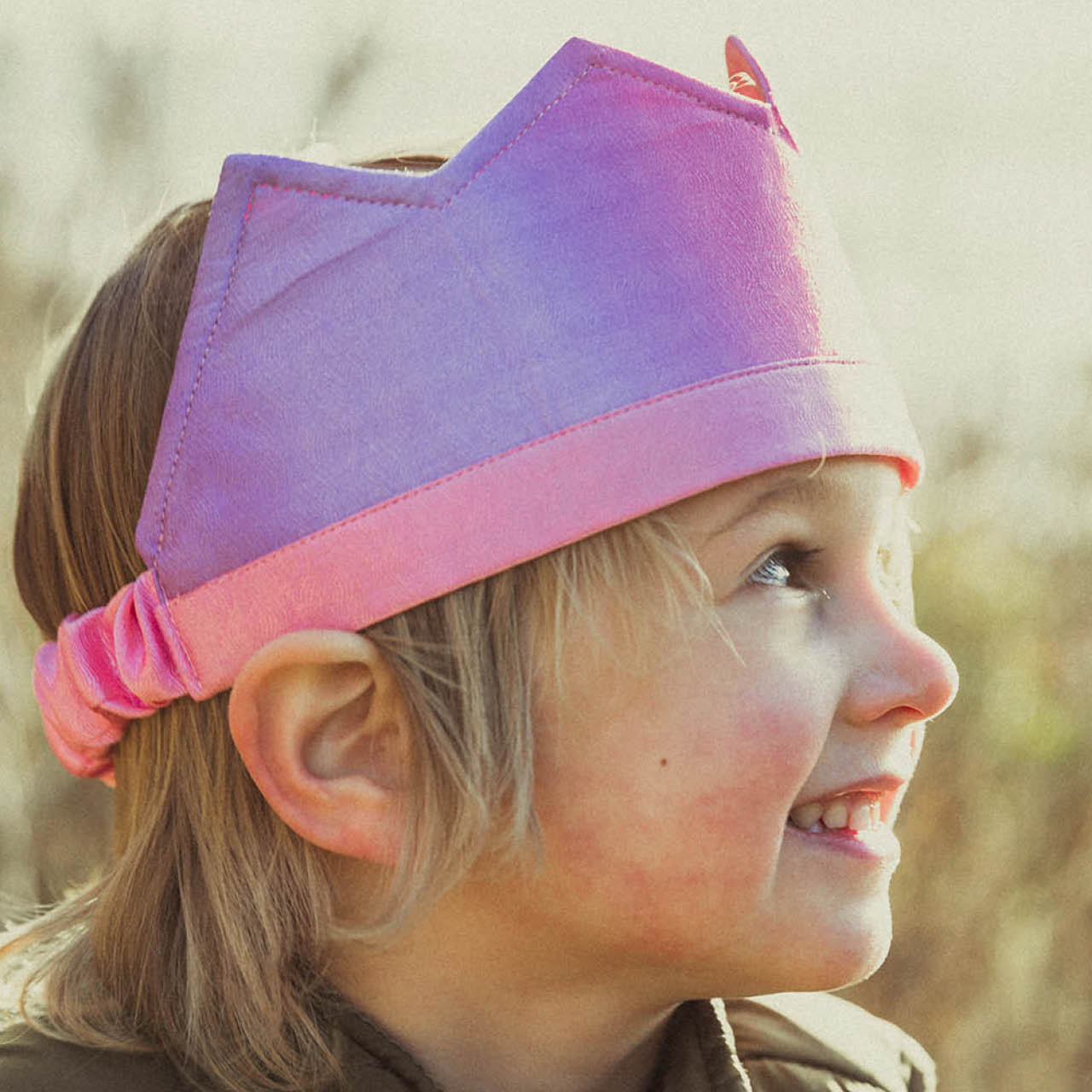 Rosa Krone aus Seide - Blüte