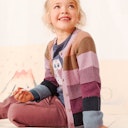 Vorschaubild Hochwertige Strickjacke Blockdesign
